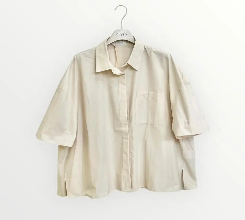 GIOYA & Co kreminiai marškiniai moterims