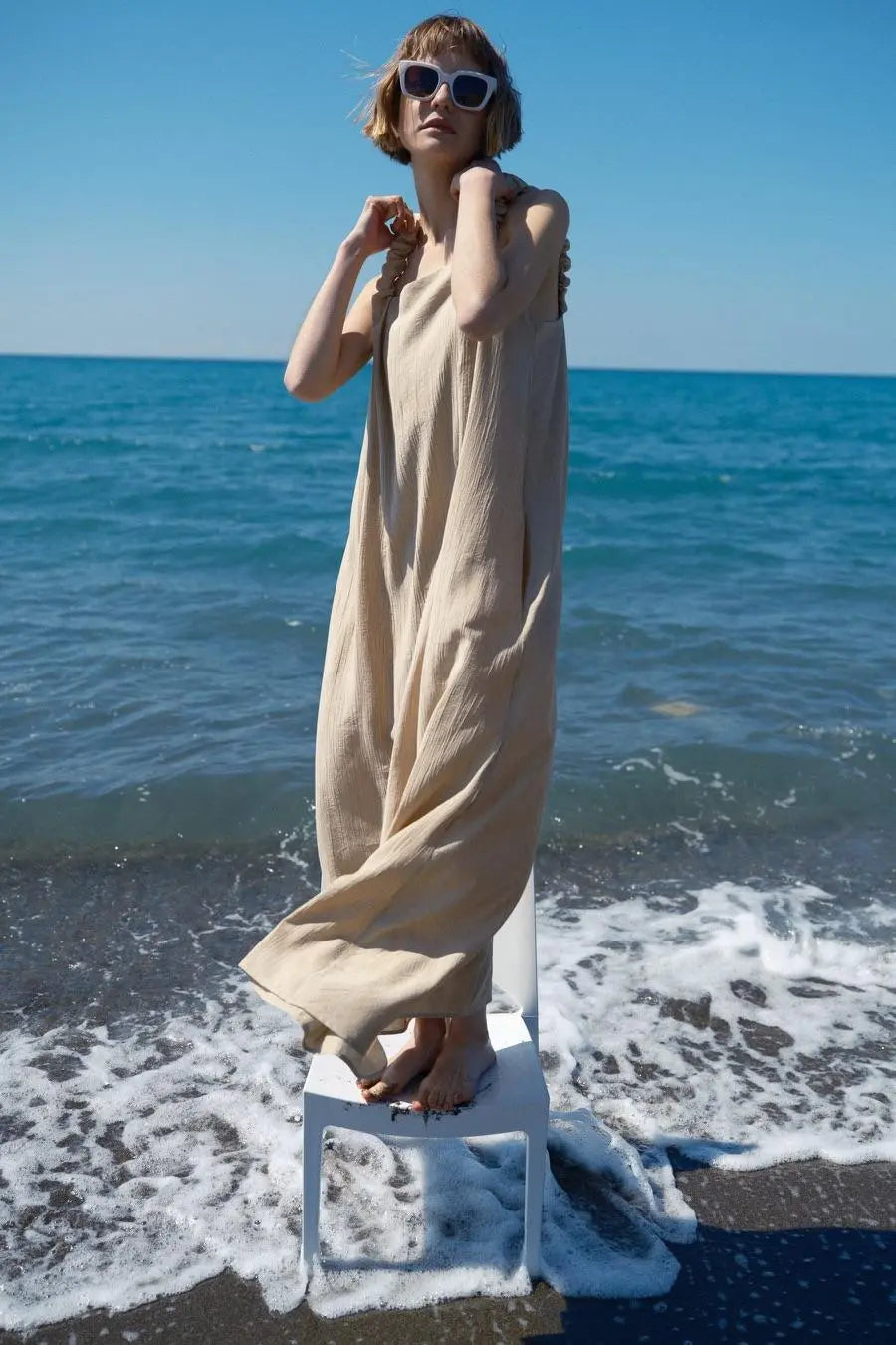 LUMINA cream dress for women