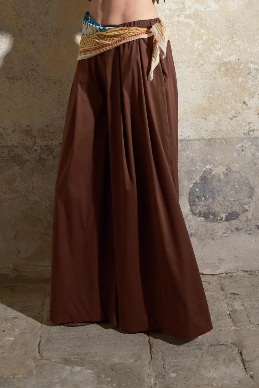 LUMINA rudos kelnės moterims