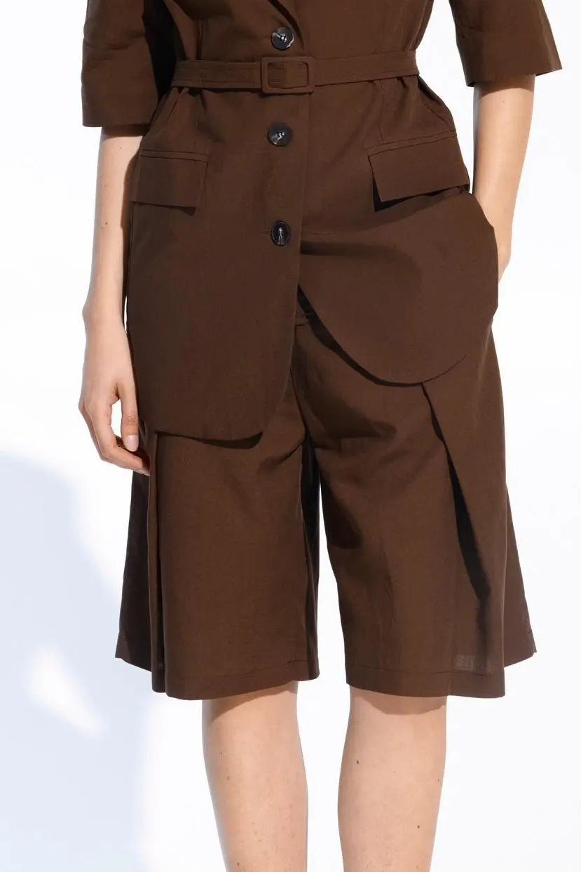 LUMINA rudi šortai moterims