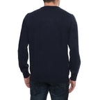 SERGIO TACCHINI navy megztinis su vilna ir kašmyru vyrams