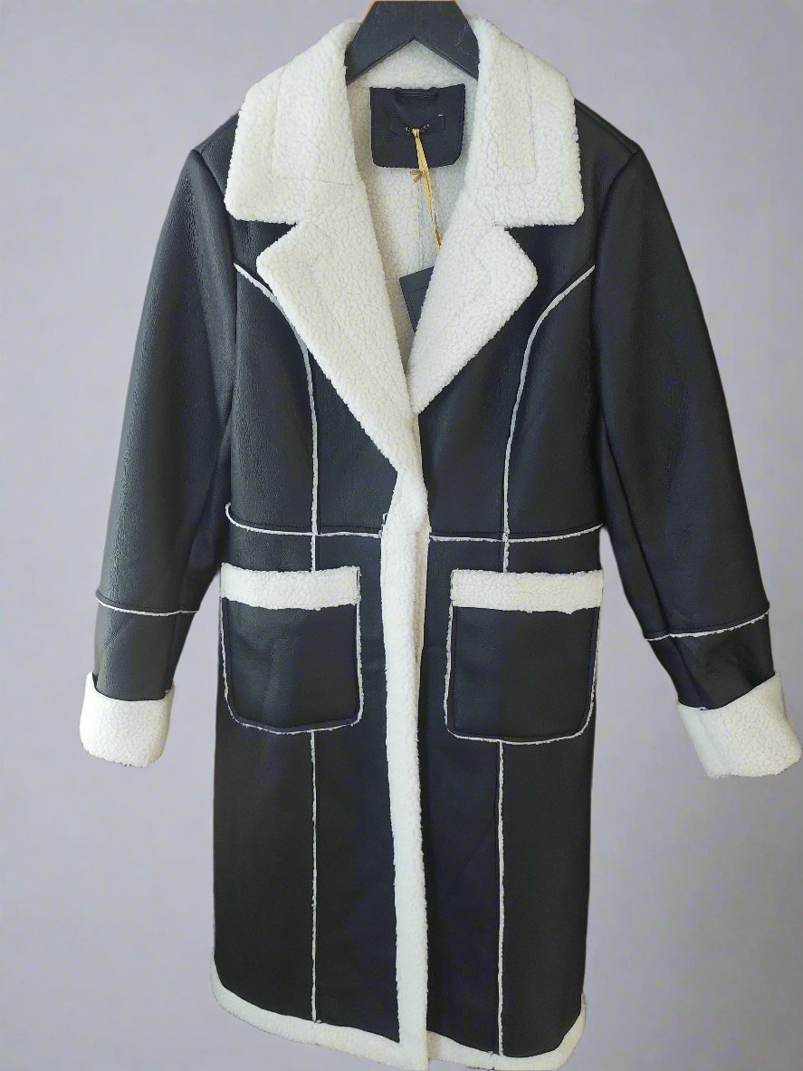 Altamira black coat for women