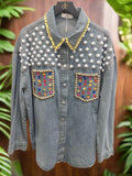 Mochy denim shirt for women