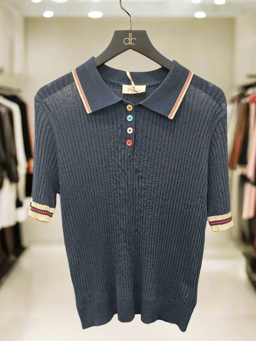 GIOYA blue polo shirt for women