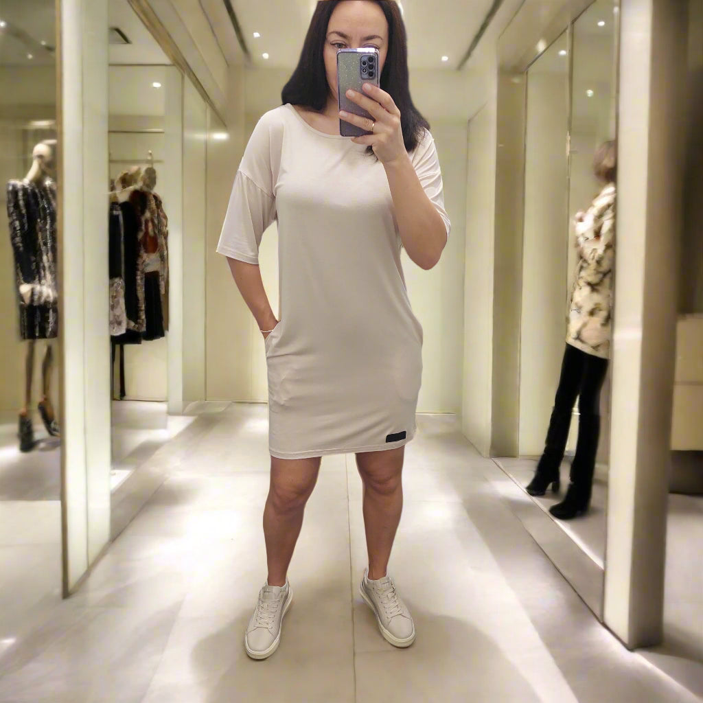 PEPPER Seashell extended sleeves bamboo dress for women