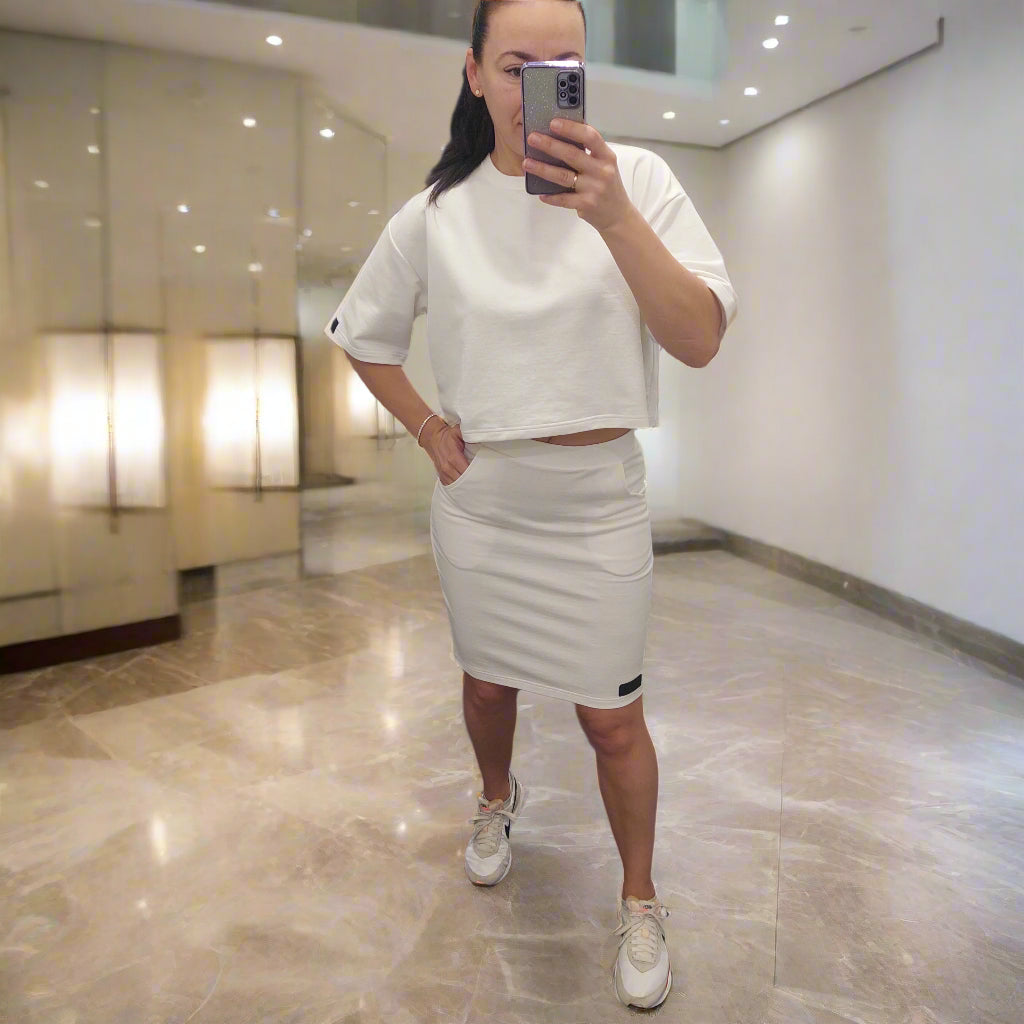 PEPPER Pique Of White sijonas moterims