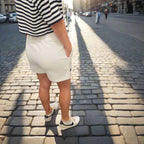 PEPPER Pique Of White shorts for women 