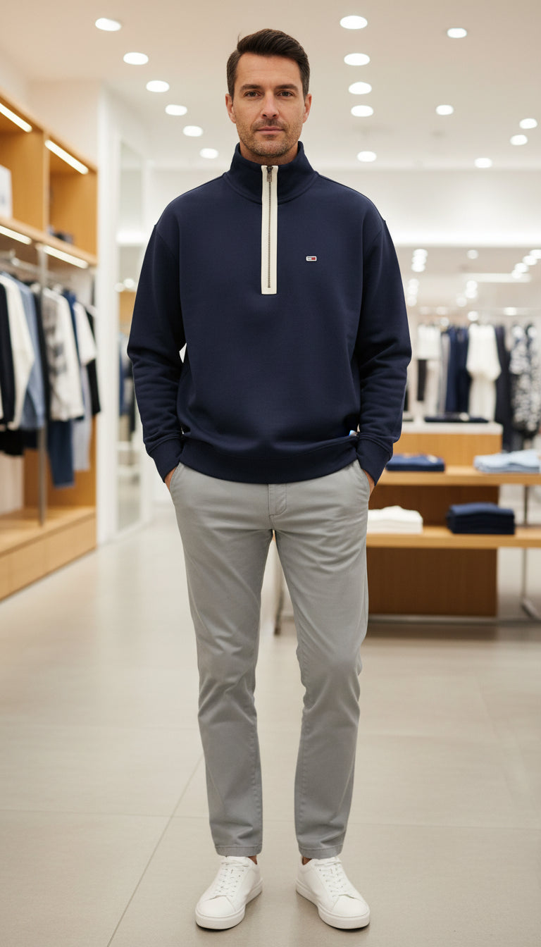 TOMMY JEANS džemperis su pūkeliu