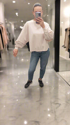 LUMINA kreminė palaidinė moterims