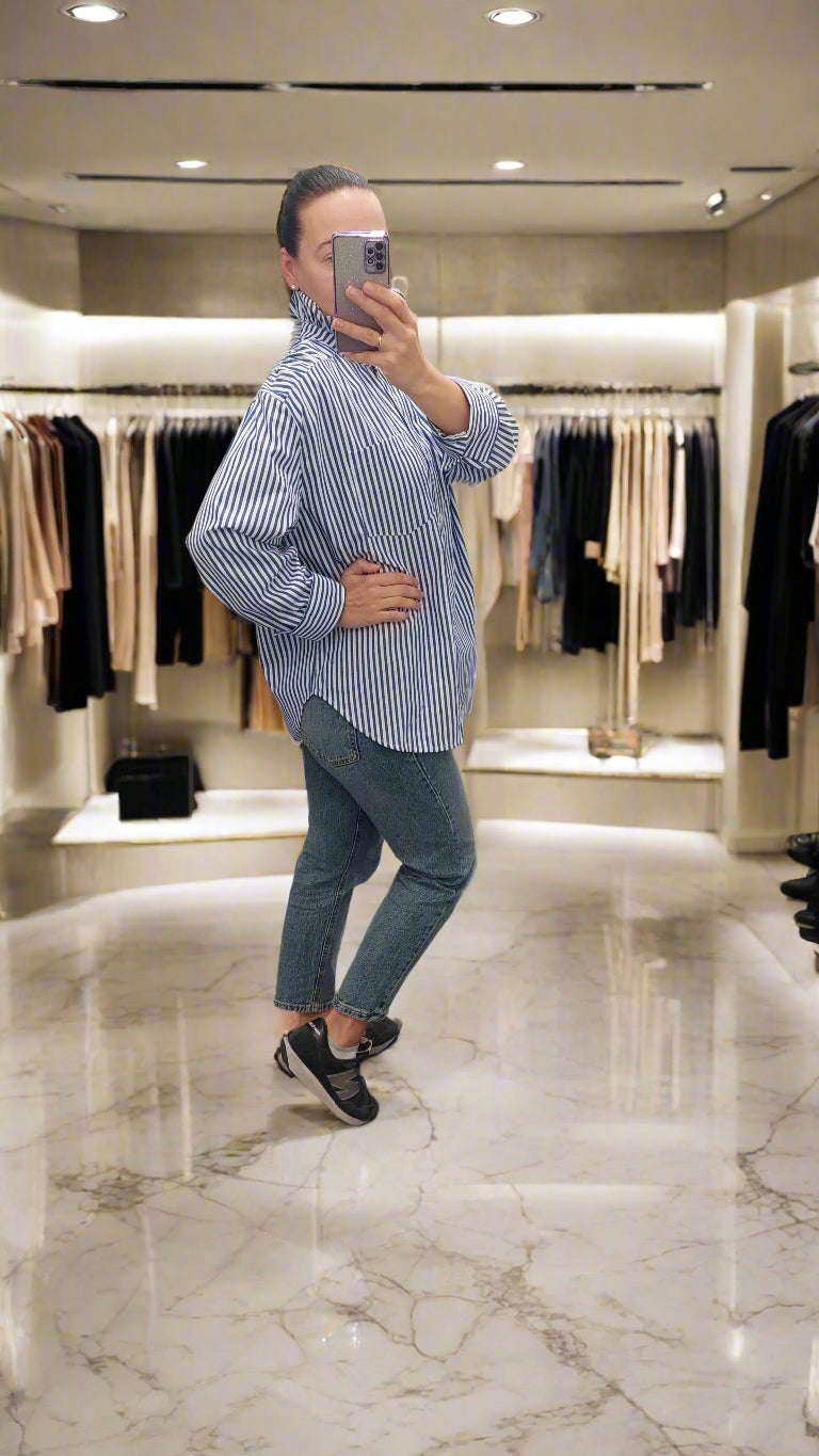 ALTAMIRA dryžuoti marškiniai moterims