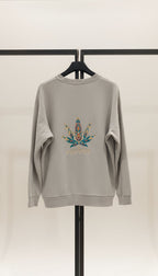 PEPPER UNISEX Dream Cement sweatshirt with fluff and inscription 