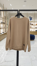 PEPPER 420 UNISEX Dream Light Sand džemperis su užrašu priekyje ir logotipu nugaroje