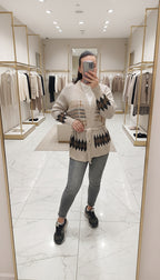 ALTAMIRA belted sweater for women