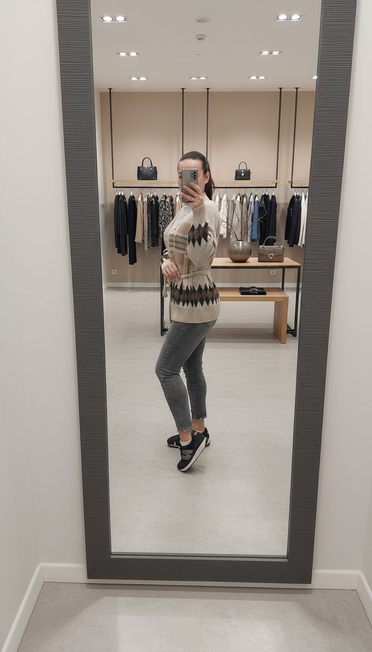 ALTAMIRA belted sweater for women