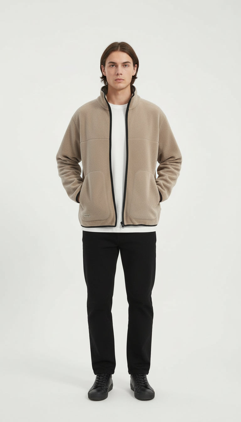 PEPPER UNISEX oversized white hoodie 