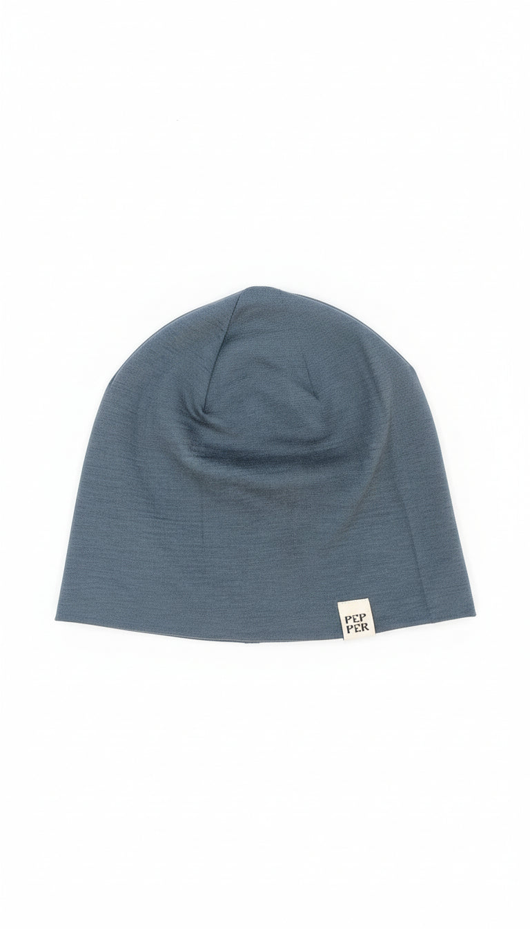 PEPPER UNISEX grey merino vilnos kepurė