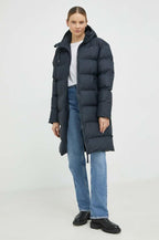 RAINS UNISEX Puffer navy long jacket