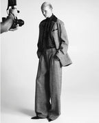 Lumina pilkas trumpas paltas moterims