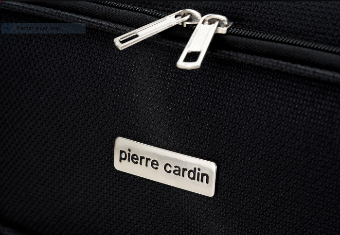 Pierre Cardin 3 dydžių juodi medžiaginiai lagaminai
