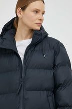 RAINS UNISEX Puffer navy long jacket