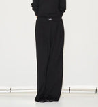 Lumina juodos laisvalaikio kelnės moterims