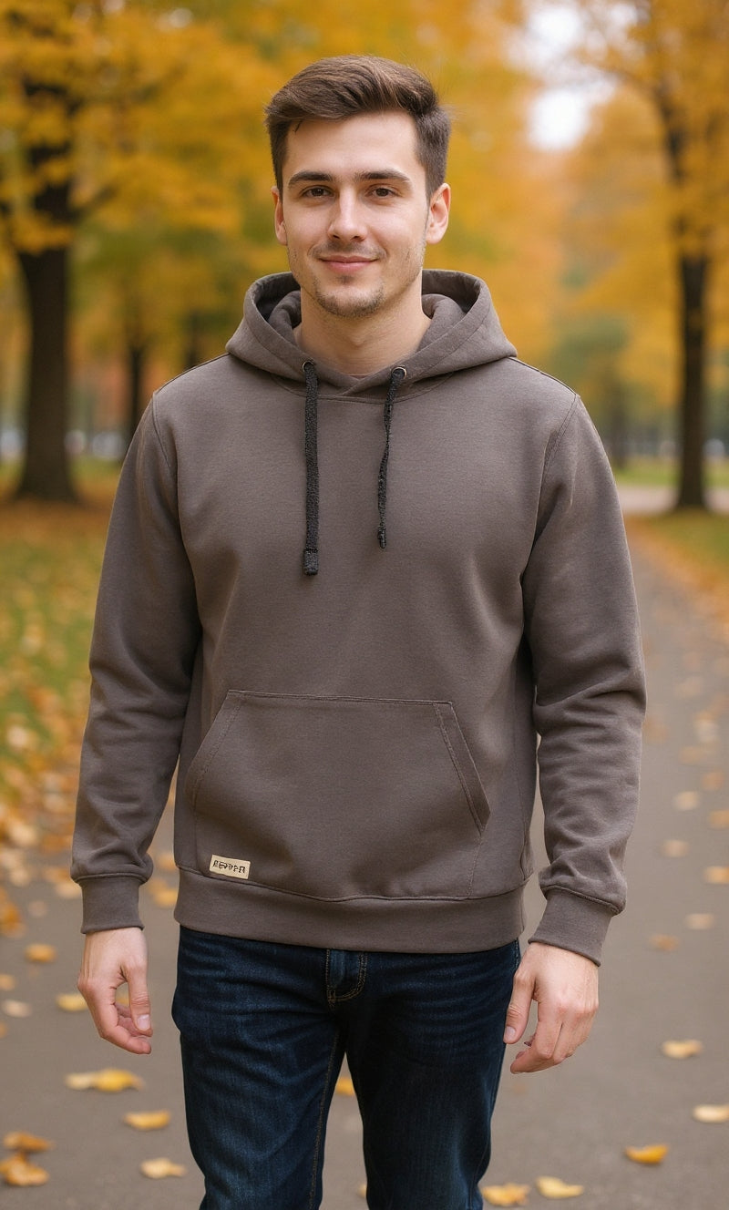 PEPPER UNISEX oversized white hoodie 