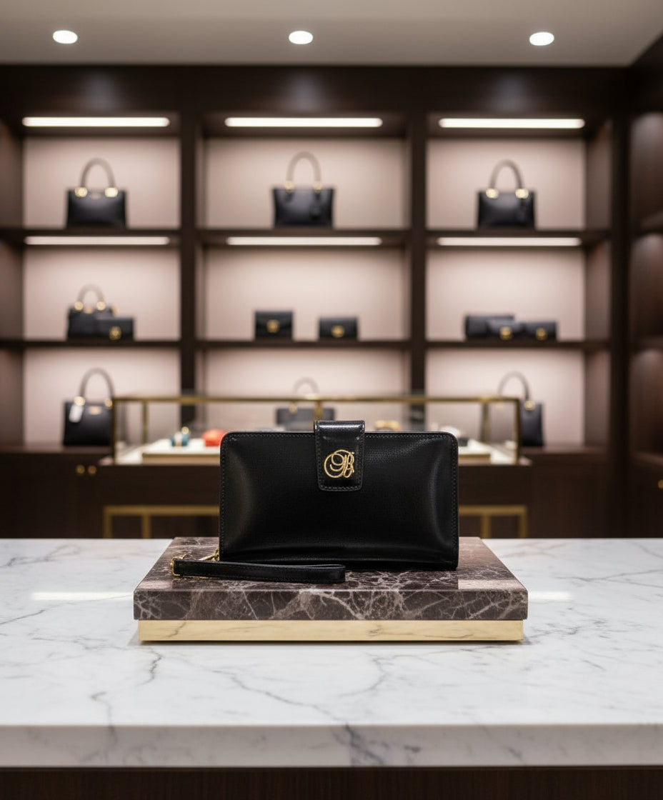 Antonio Basile juoda piniginė moterims