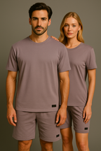 PEPPER UNISEX Daily Fit Levander Sand bamboo marškinėliai