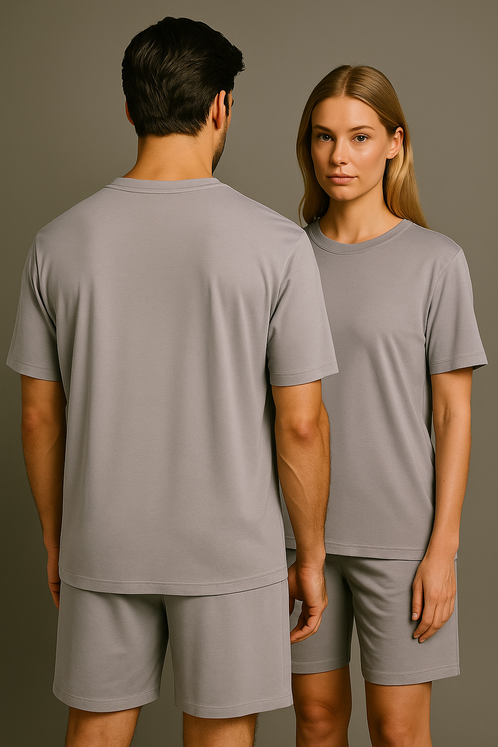 PEPPER UNISEX Daily Fit bamboo Levander Ash marškinėliai