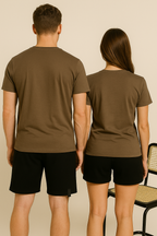 PEPPER UNISEX Daily Fit Camel marškinėliai