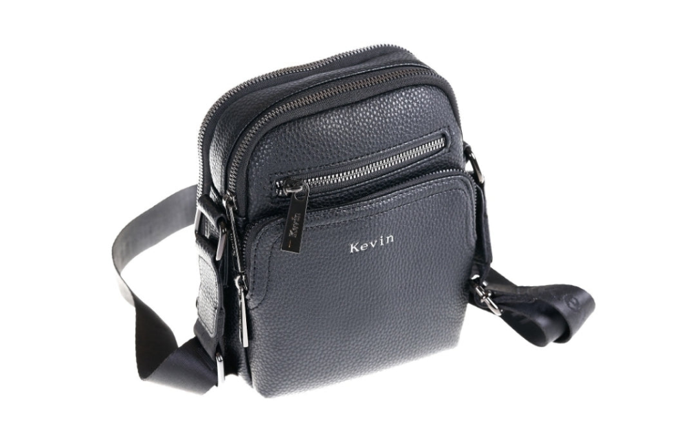 Kevin Jeans black eco leather handbag for men