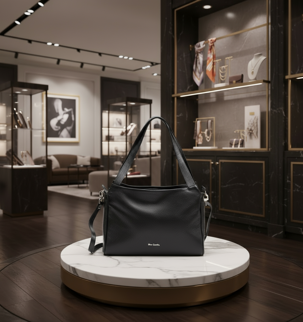 Pierre Cardin genuine leather handbag for women