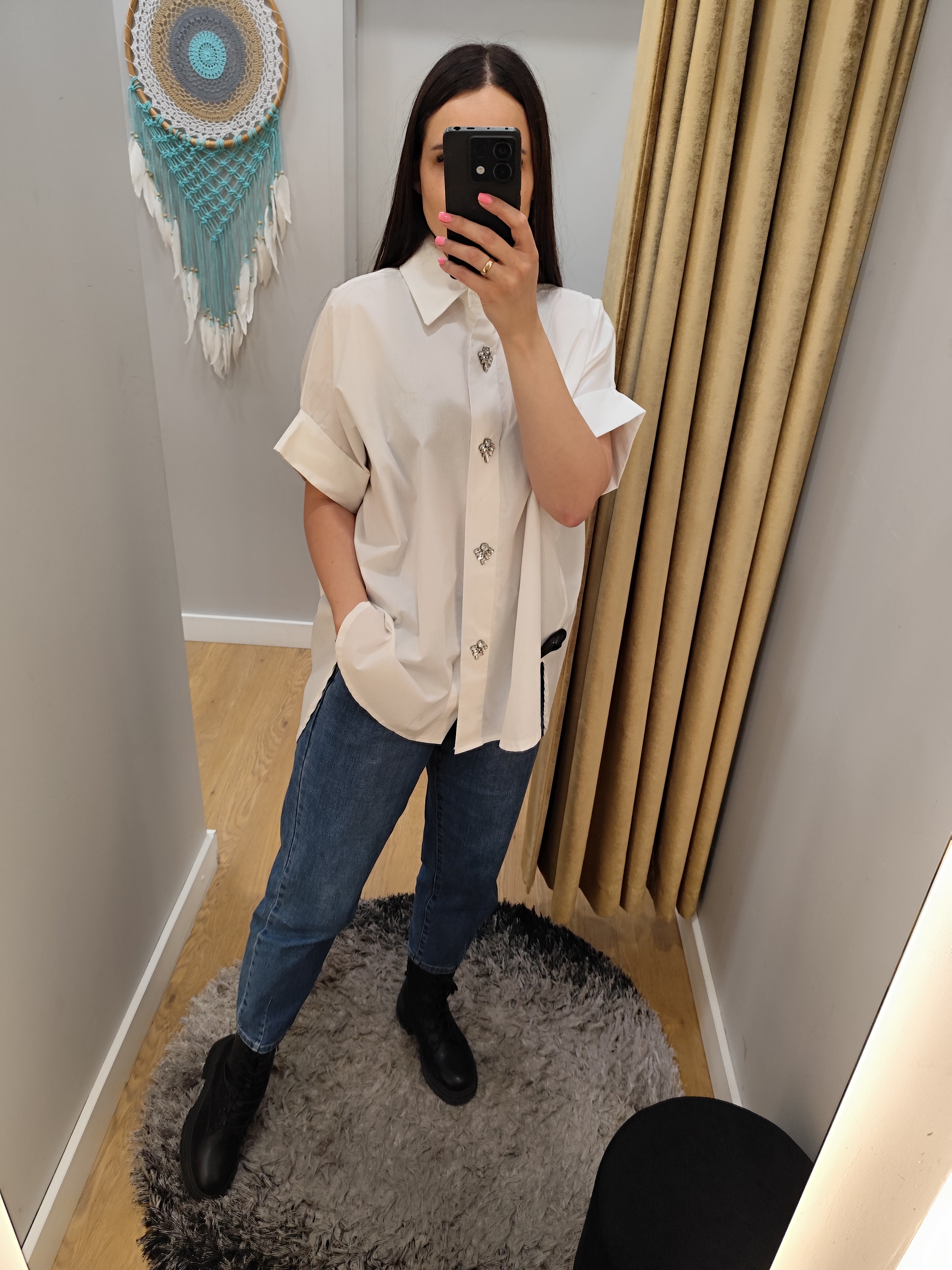 Altamira balti marškiniai moterims