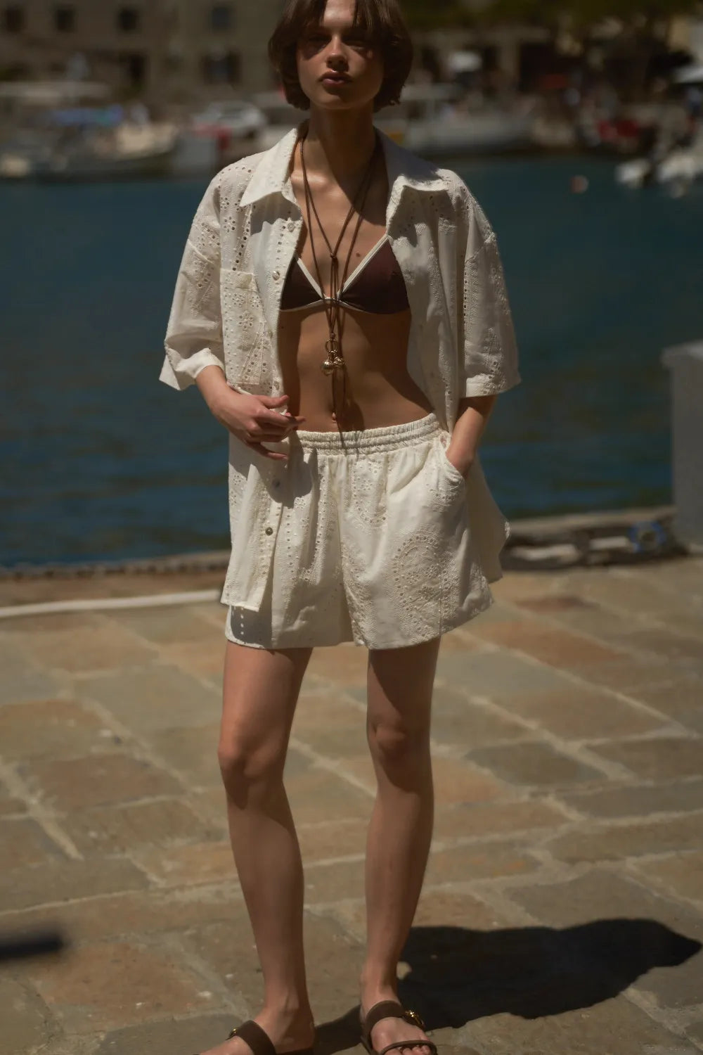 ALTAMIRA cream blouse for women