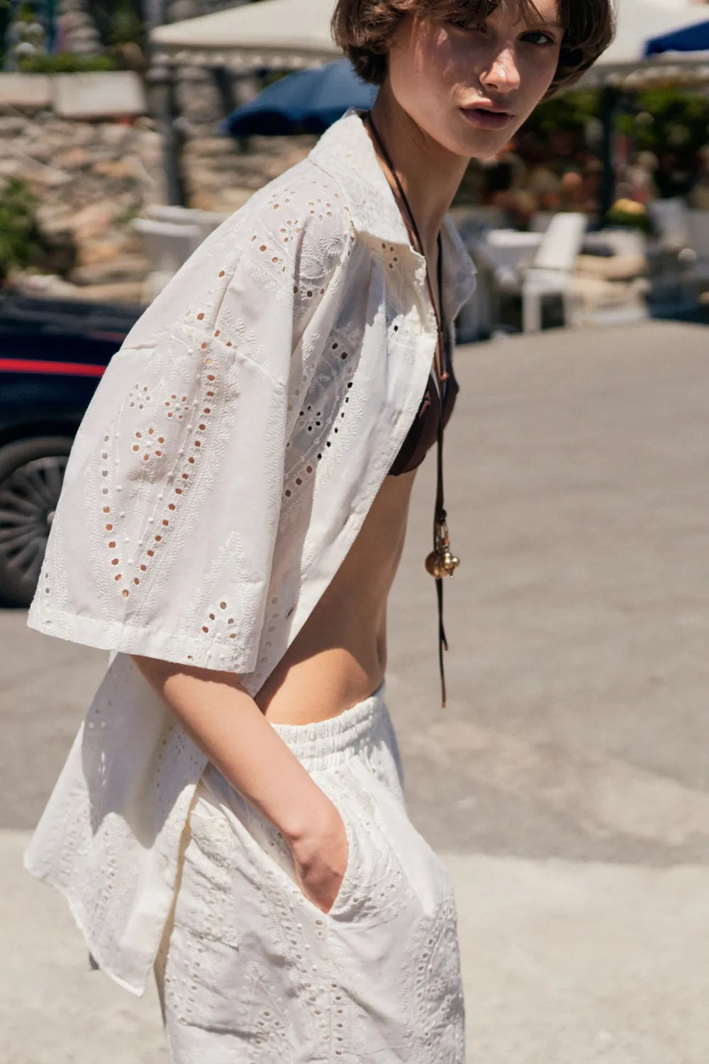 ALTAMIRA cream blouse for women