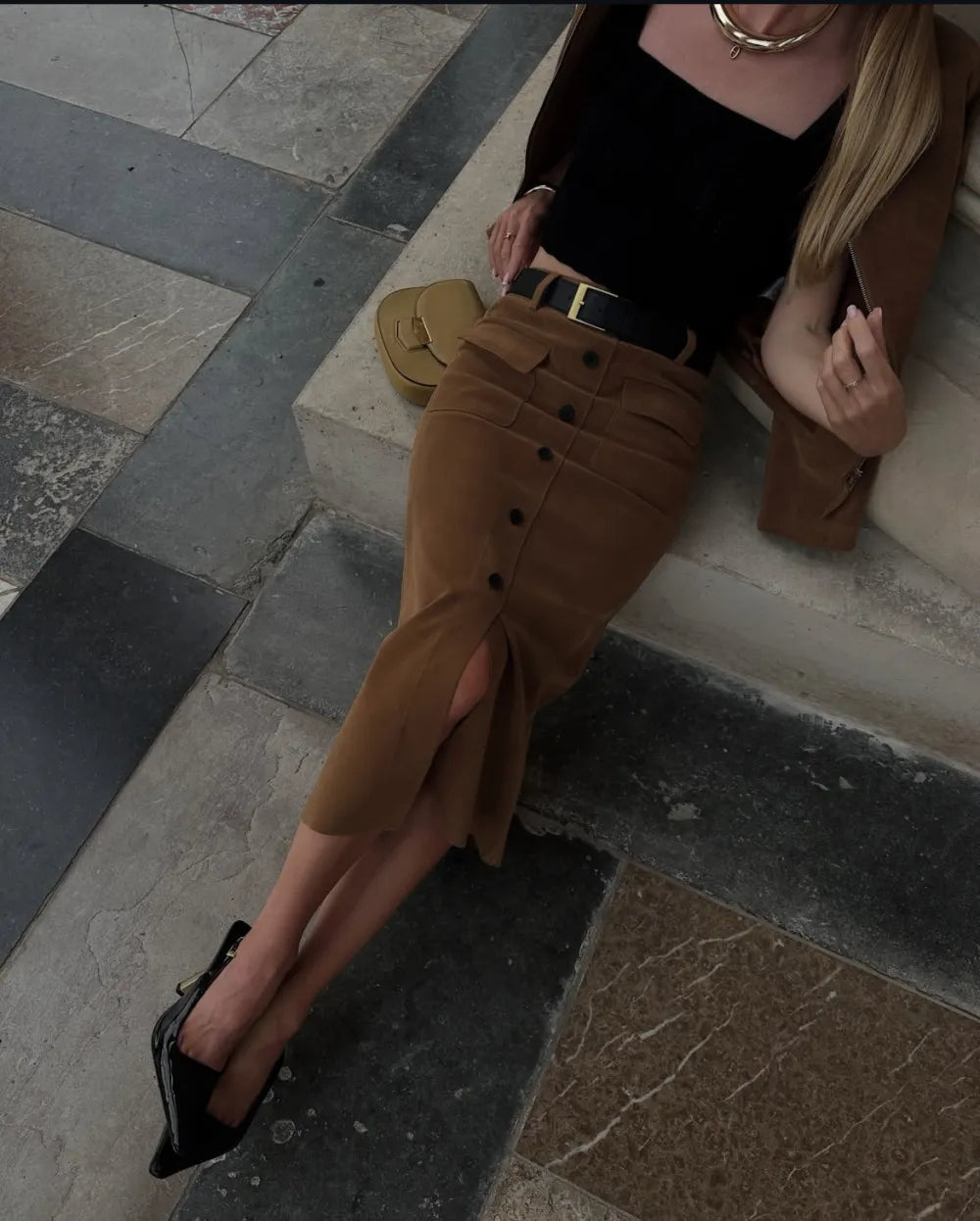 LUMINA zomšinis sijonas