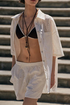 ALTAMIRA cream blouse for women