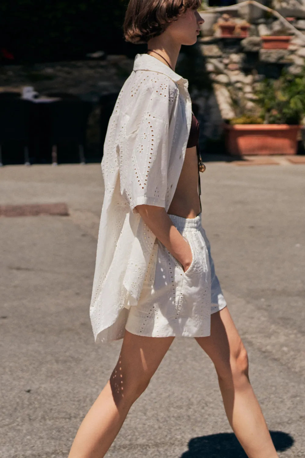 ALTAMIRA cream blouse for women