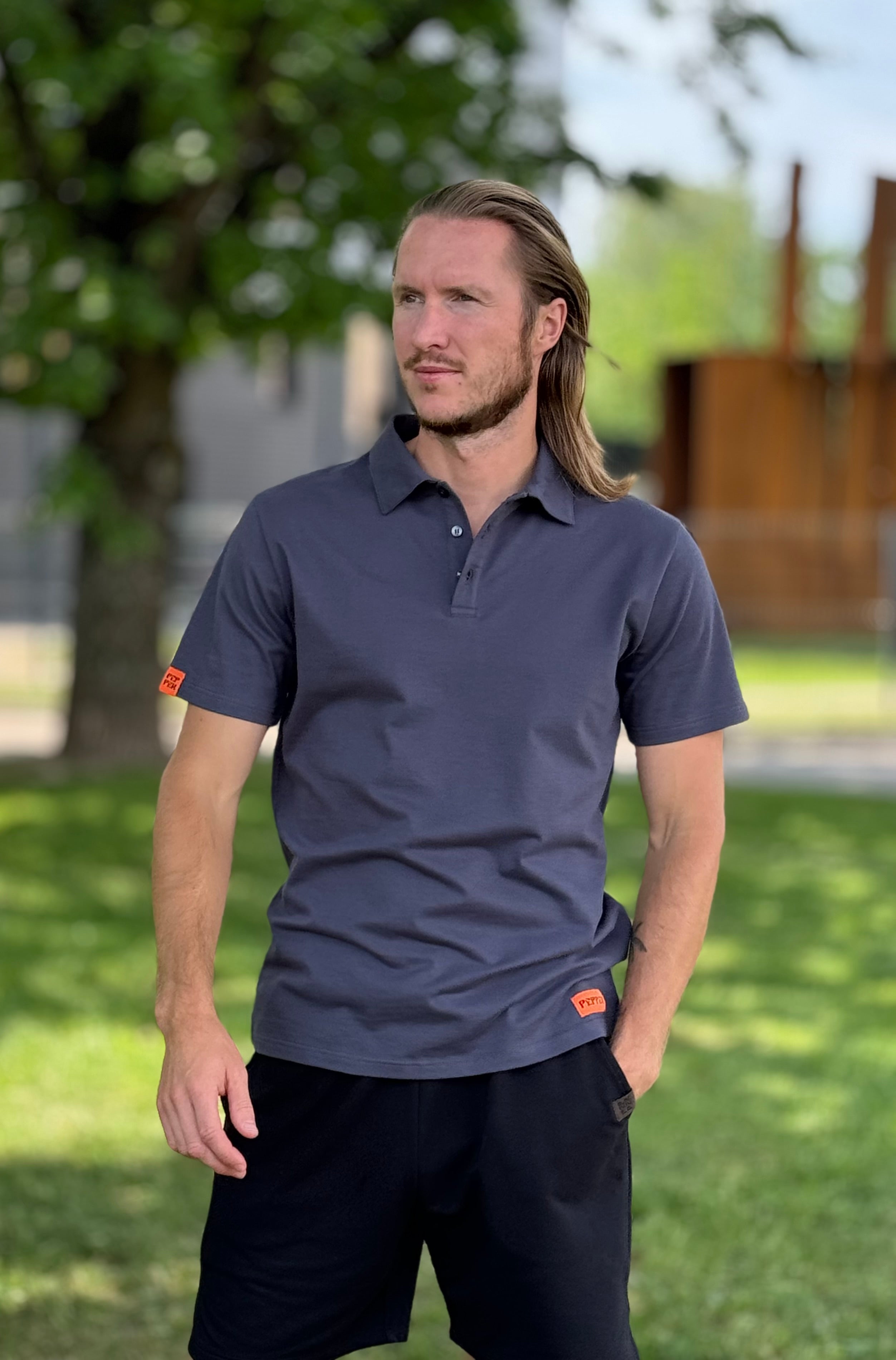 PEPPER gun powder polo marškinėliai vyrams