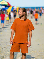 PEPPER orange oversized marškinėliai