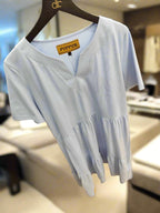 PEPPER sky blue medvilnės suknelė