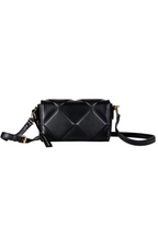 Pierre Cardin eco-leather black shoulder bag for women