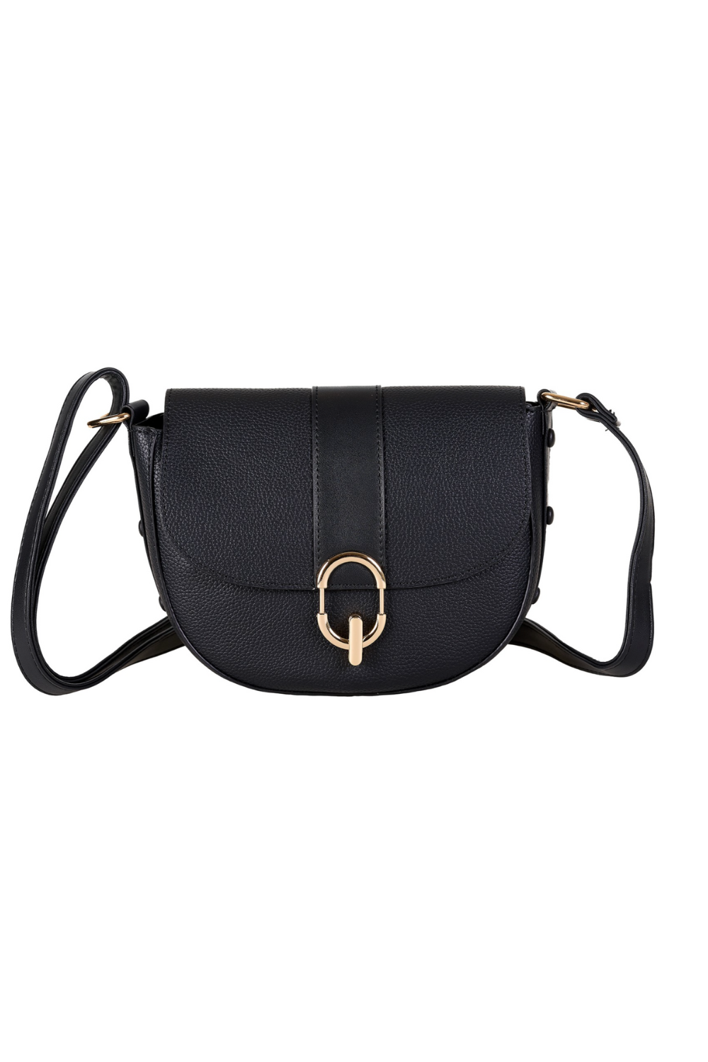 Pierre Cardin eco-leather black shoulder bag for women