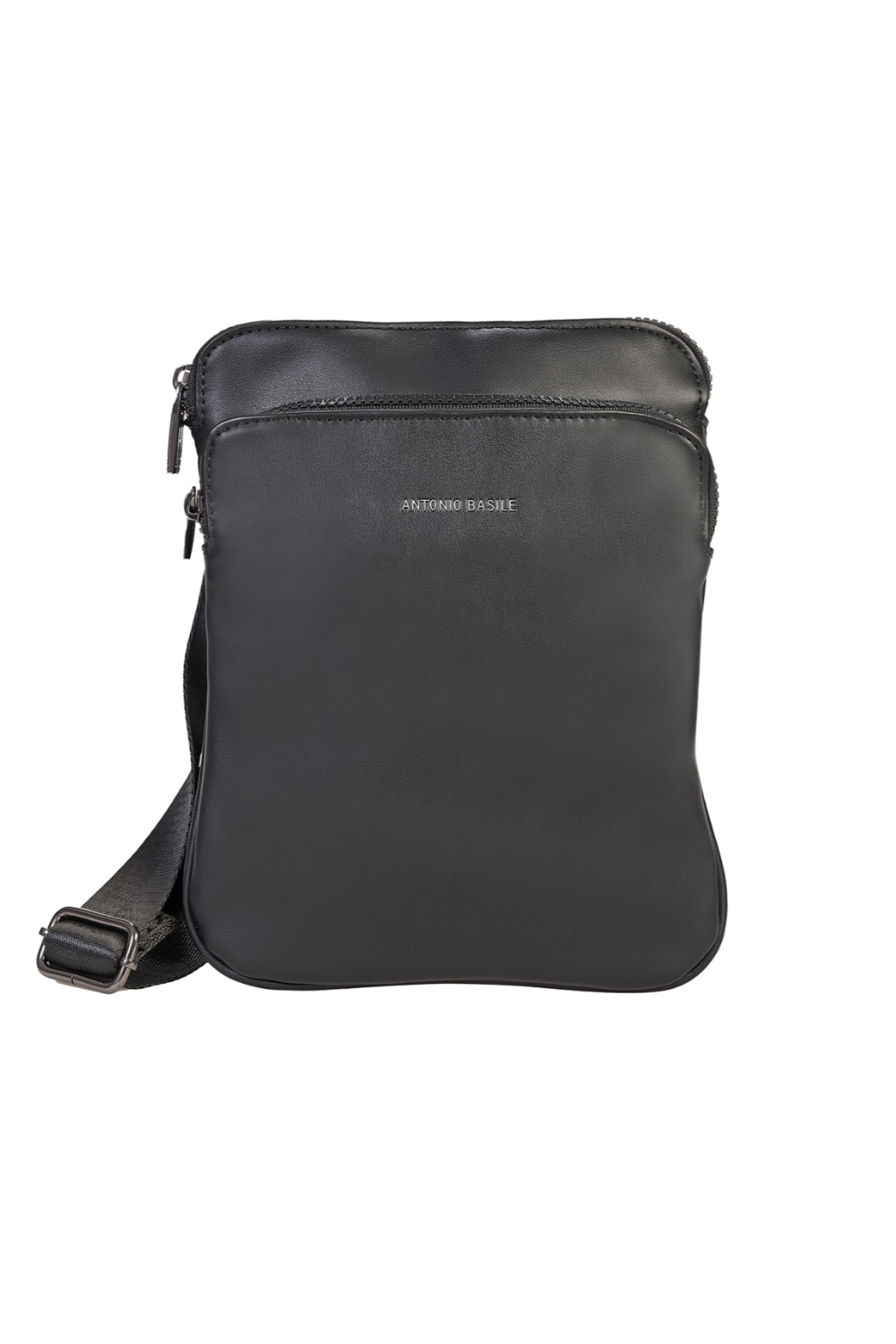 Antonio Basile black eco-leather handbag for men