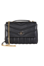 Pierre Cardin eco-leather black shoulder bag for women