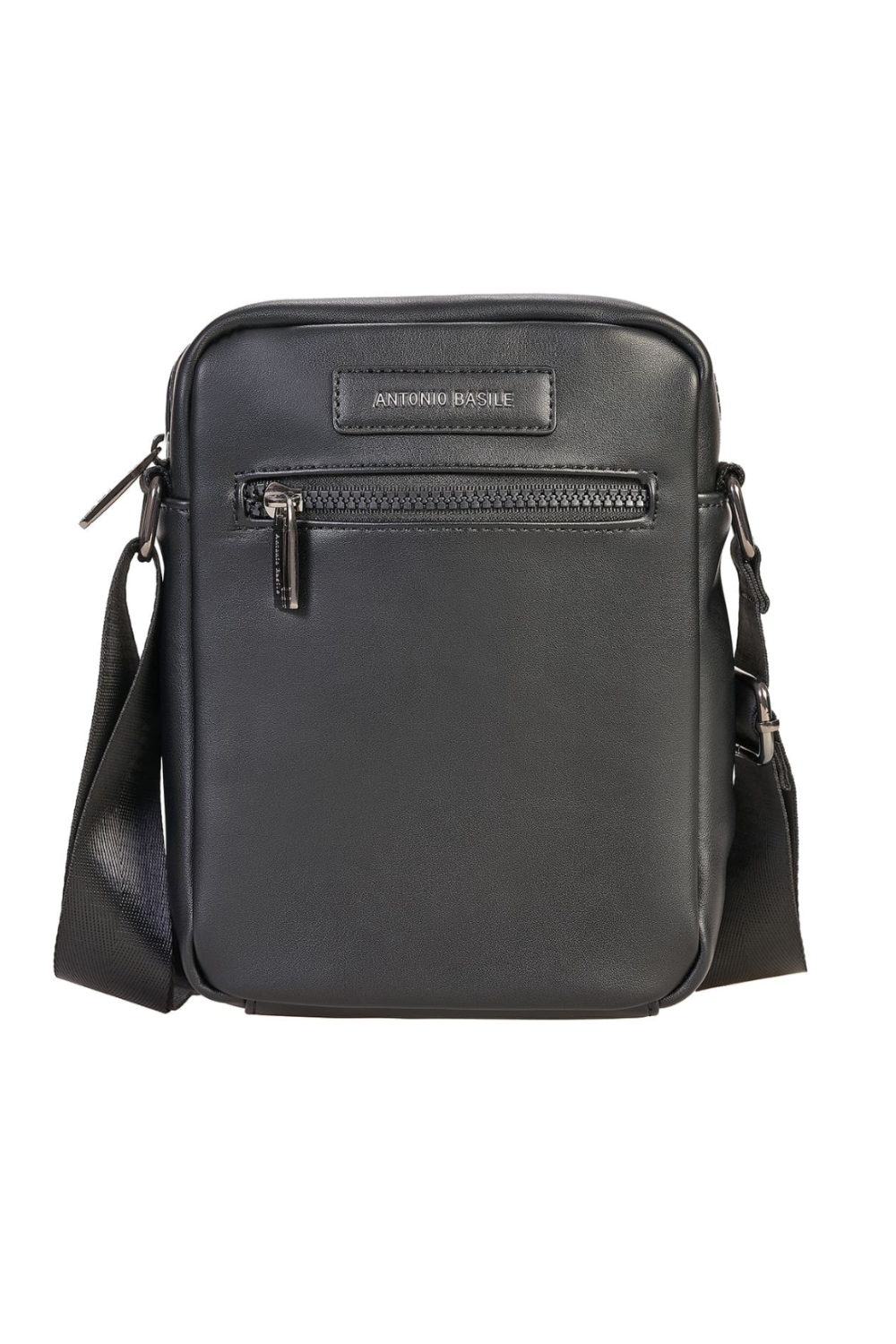 Antonio Basile black eco-leather handbag for men