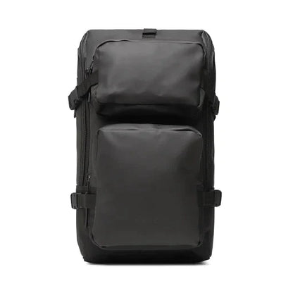 RAINS Charger Backpack juoda kuprinė