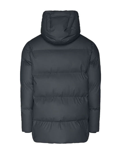 RAINS HOODED Puffer slate striukė