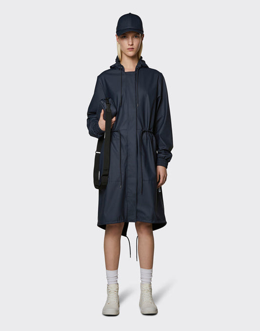 RAINS String Parka Navy lietpaltis