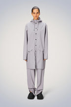 RAINS UNISEX Long Jacket Pilkas lietpaltis